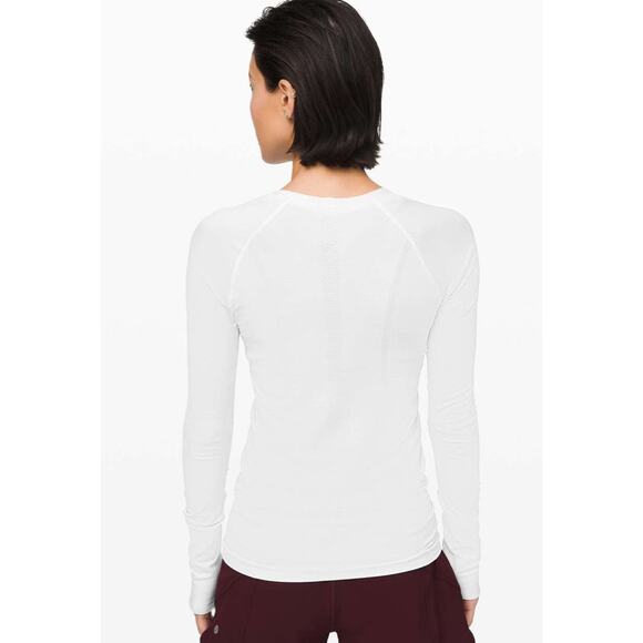 NWT Lululemon Swiftly Speed Long Sleeve *Shine
White / White / Silver 10 - Picture 2 of 6